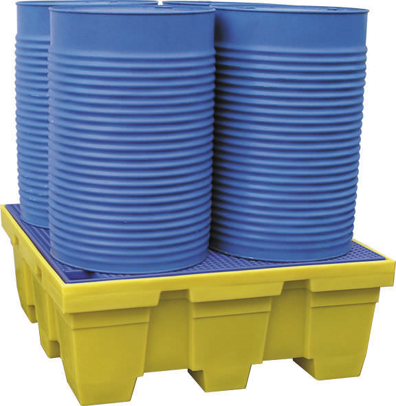 Spill pallets for the safe storage of hazardous materials