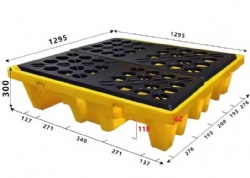 Spill Pallet 4 Drum Oil Spill Pallet Secondary Containments